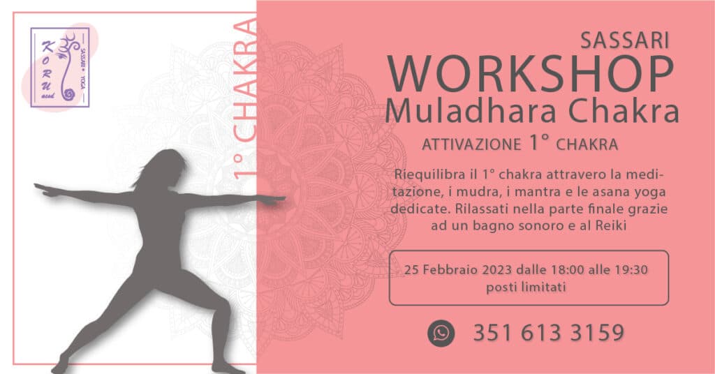 Workshop Muladhara attivazione primo chakra: Eventi Koru Sassari 2
